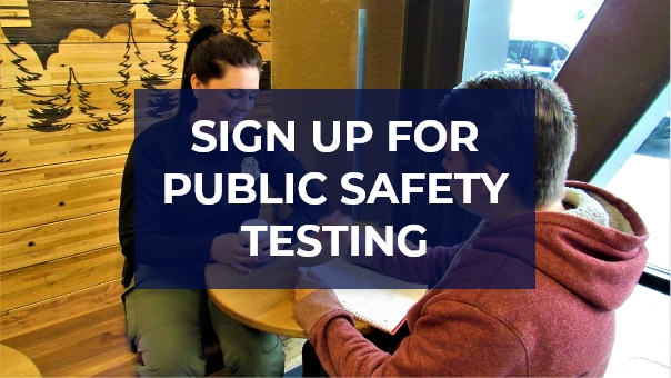 Sign up for public safety testing